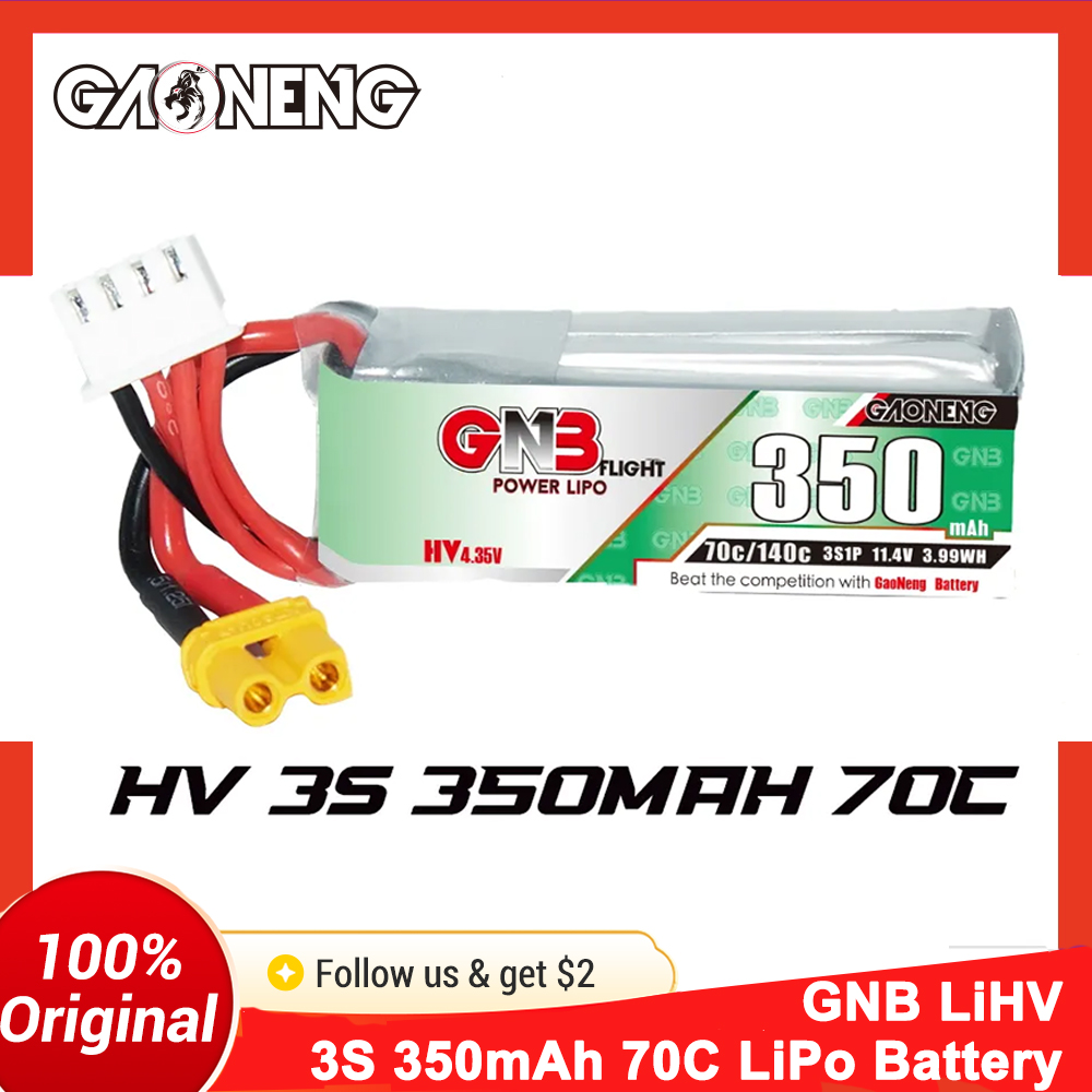 Drone Battery 3S - Batteria LiPo Gaoneng GNB 350mAh 3S