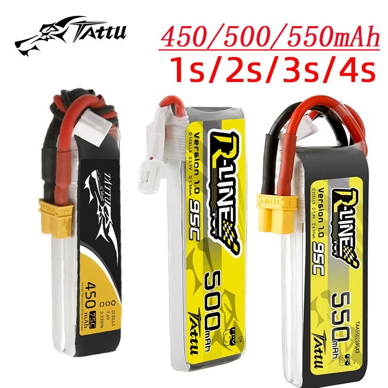Drone Battery 3S - 3 pezzi NUOVO TATTU 450/500/550mAh 75/95C