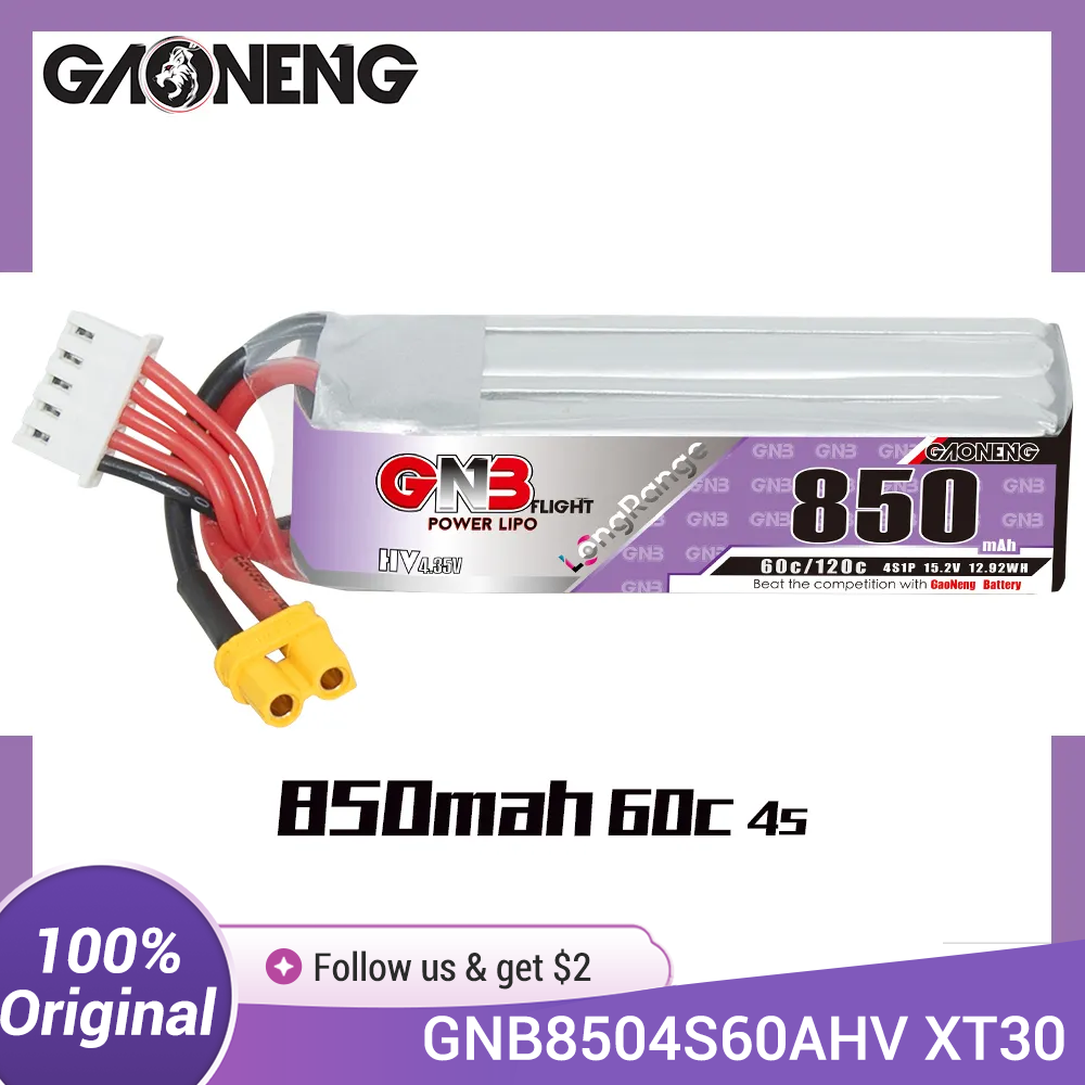 GAONENG GNB LiPo Batteria 850m - Drone Battery 3S recensione e prezzo
