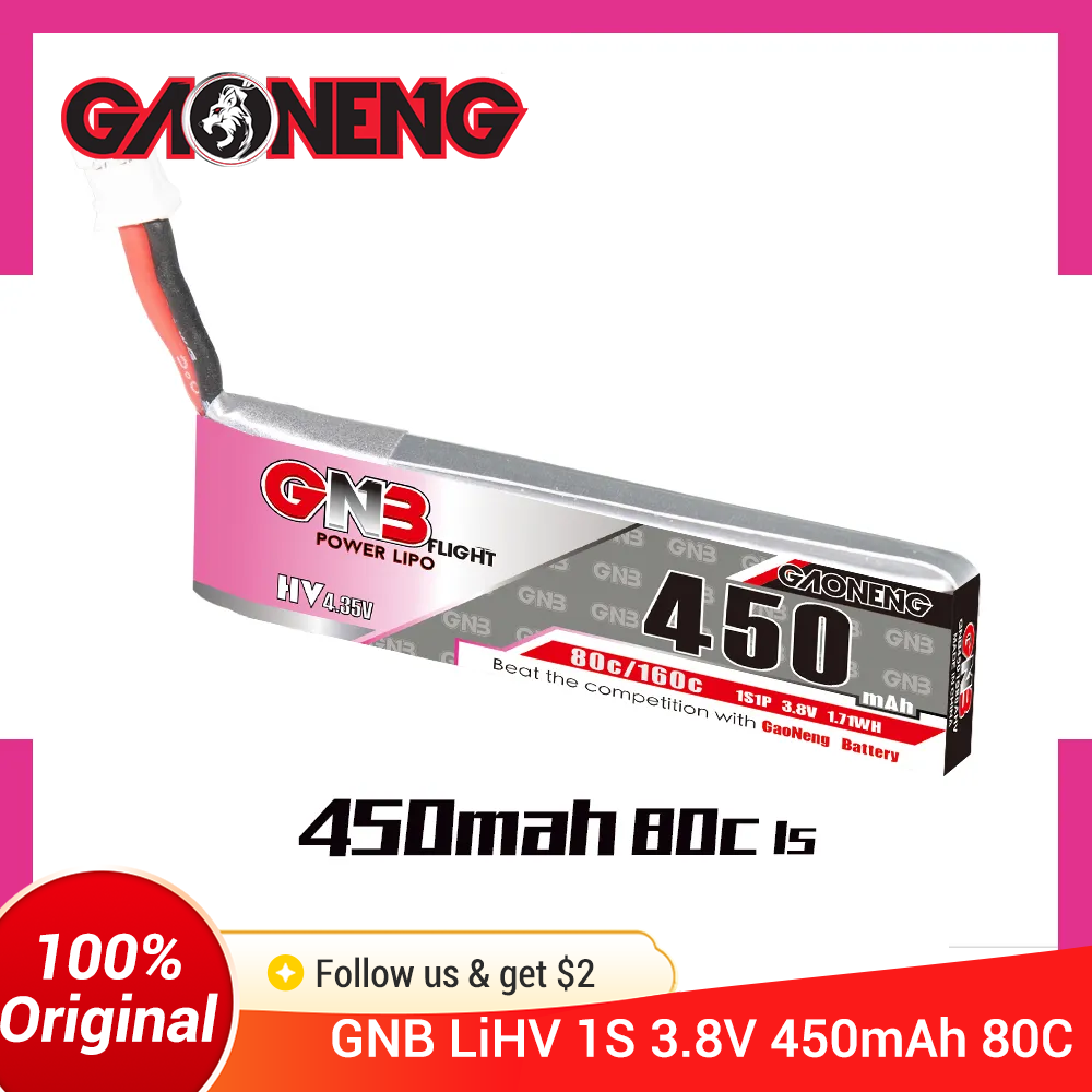 GAONENG GNB 1S 450mAh 80C/160C - Drone Battery Li-Ion recensione e prezzo